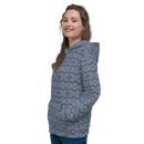 Product name: Recursia Tie-Dye Overdrive I Women's Hoodie In Blue. Keywords: Athlesisure Wear, Clothing, Print: Tie-Dye Overdrive, Women's Hoodie, Women's Tops