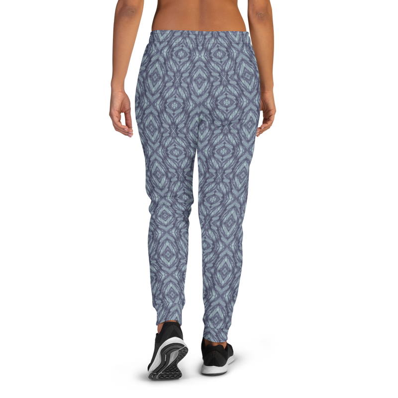 Product name: Recursia Tie-Dye Overdrive I Women's Joggers In Blue. Keywords: Athlesisure Wear, Clothing, Print: Tie-Dye Overdrive, Women's Bottoms, Women's Joggers