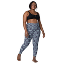 Product name: Recursia Tie-Dye Overdrive II Leggings With Pockets In Blue. Keywords: Athlesisure Wear, Clothing, Leggings with Pockets, Print: Tie-Dye Overdrive, Women's Clothing
