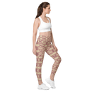 Product name: Recursia Tie-Dye Overdrive II Leggings With Pockets In Pink. Keywords: Athlesisure Wear, Clothing, Leggings with Pockets, Print: Tie-Dye Overdrive, Women's Clothing