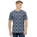 Product name: Recursia Tie-Dye Overdrive II Men's Crew Neck T-Shirt In Blue. Keywords: Clothing, Men's Clothing, Men's Crew Neck T-Shirt, Men's Tops, Print: Tie-Dye Overdrive