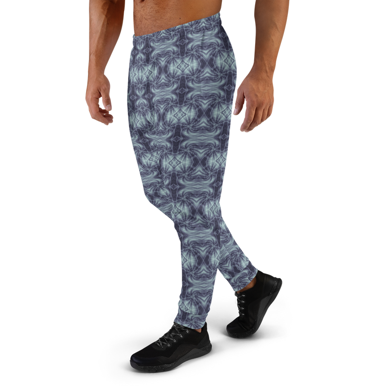 Product name: Recursia Tie-Dye Overdrive II Men's Joggers In Blue. Keywords: Athlesisure Wear, Clothing, Men's Athlesisure, Men's Bottoms, Men's Clothing, Men's Joggers, Print: Tie-Dye Overdrive