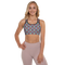 Product name: Recursia Tie-Dye Overdrive II Padded Sports Bra. Keywords: Athlesisure Wear, Clothing, Padded Sports Bra, Print: Tie-Dye Overdrive, Women's Clothing