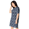 Product name: Recursia Tie-Dye Overdrive II T-Shirt Dress In Blue. Keywords: Clothing, T-Shirt Dress, Print: Tie-Dye Overdrive, Women's Clothing