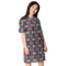 Product name: Recursia Tie-Dye Overdrive II T-Shirt Dress. Keywords: Clothing, T-Shirt Dress, Print: Tie-Dye Overdrive, Women's Clothing