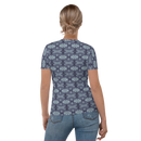 Product name: Recursia Tie-Dye Overdrive II Women's Crew Neck T-Shirt In Blue. Keywords: Clothing, Print: Tie-Dye Overdrive, Women's Clothing, Women's Crew Neck T-Shirt