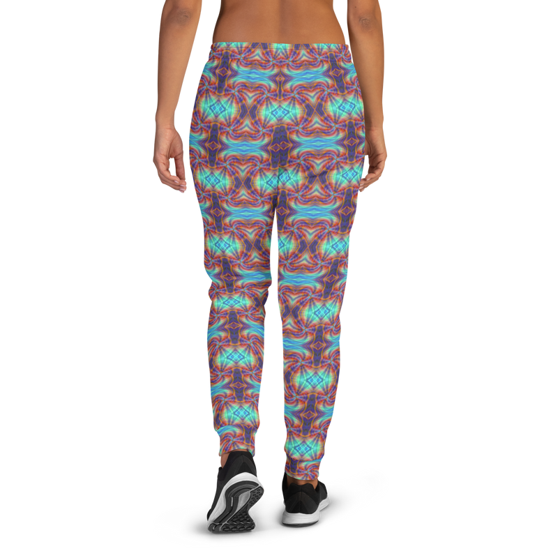 Product name: Recursia Tie-Dye Overdrive II Women's Joggers. Keywords: Athlesisure Wear, Clothing, Print: Tie-Dye Overdrive, Women's Bottoms, Women's Joggers