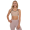 Product name: Recursia Tie-Dye Overdrive Padded Sports Bra In Pink. Keywords: Athlesisure Wear, Clothing, Padded Sports Bra, Print: Tie-Dye Overdrive, Women's Clothing