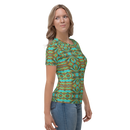 Product name: Recursia Tie-Dye Overdrive Women's Crew Neck T-Shirt. Keywords: Clothing, Print: Tie-Dye Overdrive, Women's Clothing, Women's Crew Neck T-Shirt