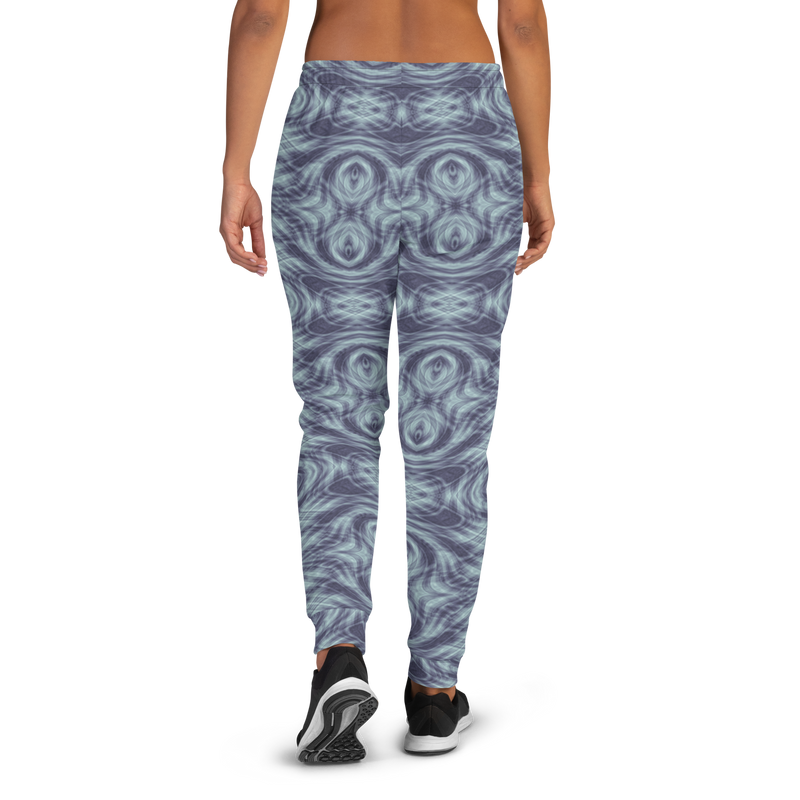 Product name: Recursia Tie-Dye Overdrive Women's Joggers In Blue. Keywords: Athlesisure Wear, Clothing, Print: Tie-Dye Overdrive, Women's Bottoms, Women's Joggers