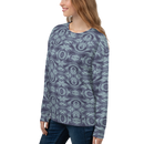 Product name: Recursia Tie-Dye Overdrive Women's Sweatshirt In Blue. Keywords: Athlesisure Wear, Clothing, Print: Tie-Dye Overdrive, Women's Sweatshirt, Women's Tops