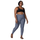 Product name: Recursia Tie-Dye Overdrive I Leggings With Pockets In Blue. Keywords: Athlesisure Wear, Clothing, Leggings with Pockets, Print: Tie-Dye Overdrive, Women's Clothing