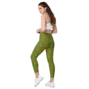 Product name: Recursia Tie-Dye Overdrive I Leggings With Pockets. Keywords: Athlesisure Wear, Clothing, Leggings with Pockets, Print: Tie-Dye Overdrive, Women's Clothing