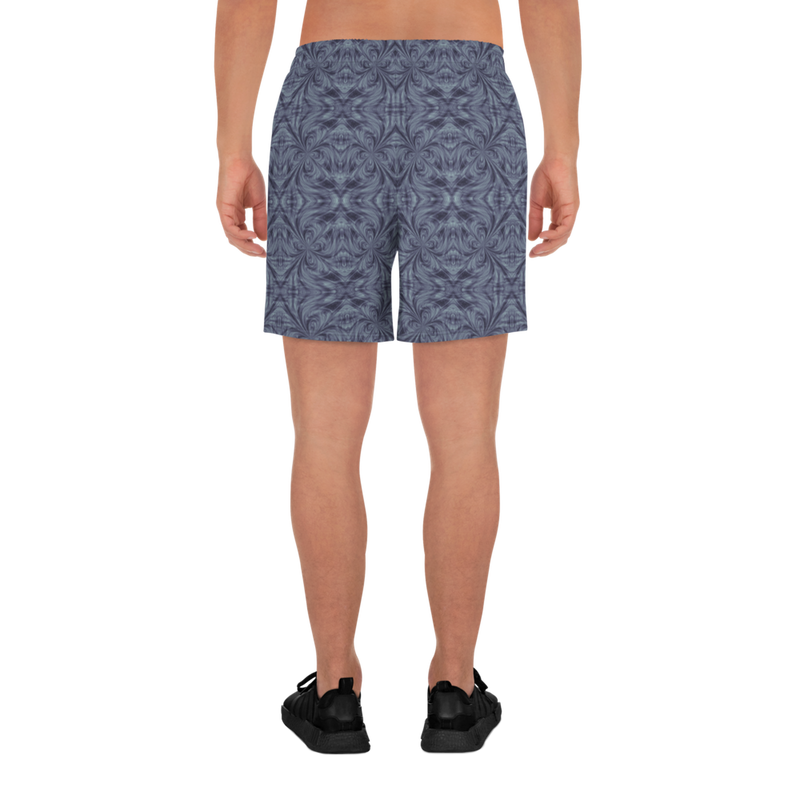 Product name: Recursia Tie-Dye Overdrive III Men's Athletic Shorts In Blue. Keywords: Athlesisure Wear, Clothing, Men's Athlesisure, Men's Athletic Shorts, Men's Clothing, Print: Tie-Dye Overdrive
