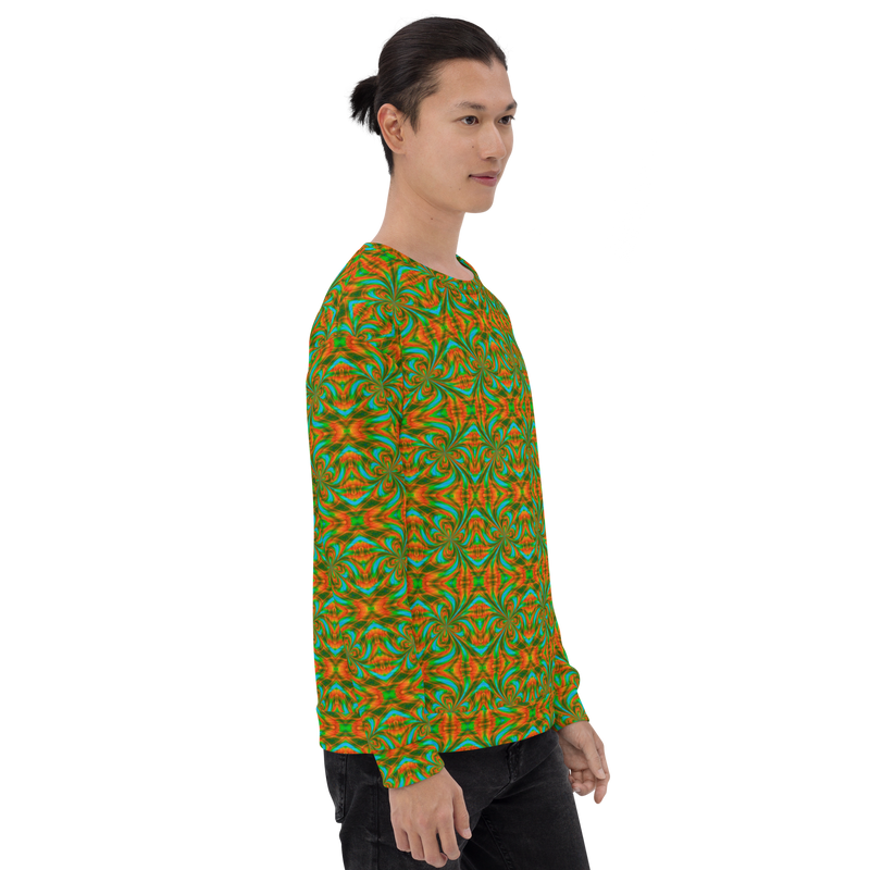 Product name: Recursia Tie-Dye Overdrive III Men's Sweatshirt. Keywords: Athlesisure Wear, Clothing, Men's Athlesisure, Men's Clothing, Men's Sweatshirt, Men's Tops, Print: Tie-Dye Overdrive