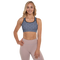 Product name: Recursia Tie-Dye Overdrive III Padded Sports Bra In Blue. Keywords: Athlesisure Wear, Clothing, Padded Sports Bra, Print: Tie-Dye Overdrive, Women's Clothing