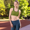 Product name: Recursia Tie-Dye Overdrive III Padded Sports Bra. Keywords: Athlesisure Wear, Clothing, Padded Sports Bra, Print: Tie-Dye Overdrive, Women's Clothing