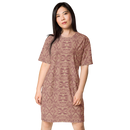 Product name: Recursia Tie-Dye Overdrive I T-Shirt Dress In Pink. Keywords: Clothing, T-Shirt Dress, Print: Tie-Dye Overdrive, Women's Clothing