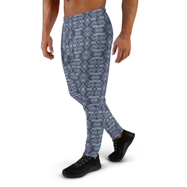 Product name: Recursia Tie-Dye Overdrive IV Men's Joggers In Blue. Keywords: Athlesisure Wear, Clothing, Men's Athlesisure, Men's Bottoms, Men's Clothing, Men's Joggers, Print: Tie-Dye Overdrive