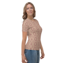 Product name: Recursia Tie-Dye Overdrive IV Women's Crew Neck T-Shirt In Pink. Keywords: Clothing, Print: Tie-Dye Overdrive, Women's Clothing, Women's Crew Neck T-Shirt