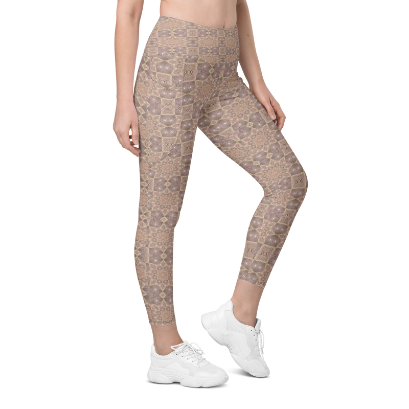 Recursia Zebrallusions II With Pink Pockets In Leggings