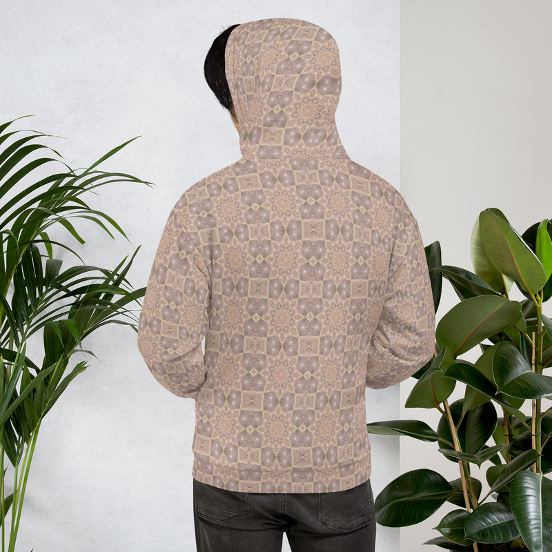 Product name: Recursia Zebrallusions Men's Hoodie In Pink. Keywords: Athlesisure Wear, Clothing, Men's Athlesisure, Men's Clothing, Men's Hoodie, Men's Tops, Print: Zebrallusions