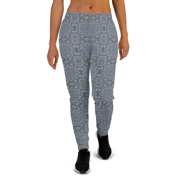 Product name: Recursia Zebrallusions Women's Joggers In Blue. Keywords: Athlesisure Wear, Clothing, Women's Bottoms, Women's Joggers, Print: Zebrallusions