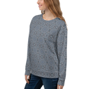 Product name: Recursia Zebrallusions Women's Sweatshirt In Blue. Keywords: Athlesisure Wear, Clothing, Women's Sweatshirt, Women's Tops, Print: Zebrallusions