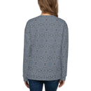 Product name: Recursia Zebrallusions Women's Sweatshirt In Blue. Keywords: Athlesisure Wear, Clothing, Women's Sweatshirt, Women's Tops, Print: Zebrallusions