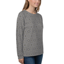 Product name: Recursia Zebrallusions Women's Sweatshirt. Keywords: Athlesisure Wear, Clothing, Women's Sweatshirt, Women's Tops, Print: Zebrallusions