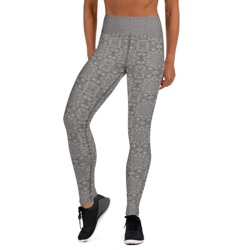Product name: Recursia Zebrallusions Yoga Leggings. Keywords: Athlesisure Wear, Clothing, Women's Clothing, Yoga Leggings, Print: Zebrallusions