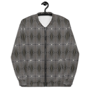 Product name: Recursia Zebrallusions I Men's Bomber Jacket. Keywords: Clothing, Men's Bomber Jacket, Men's Clothing, Men's Tops, Print: Zebrallusions