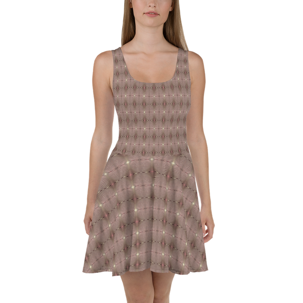 Product name: Recursia Zebrallusions Skater Dress In Pink. Keywords: Clothing, Skater Dress, Women's Clothing, Print: Zebrallusions