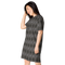 Product name: Recursia Zebrallusions I T-Shirt Dress. Keywords: Clothing, T-Shirt Dress, Women's Clothing, Print: Zebrallusions