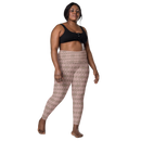 Product name: Recursia Zebrallusions Leggings With Pockets In Pink. Keywords: Athlesisure Wear, Clothing, Leggings with Pockets, Women's Clothing, Print: Zebrallusions