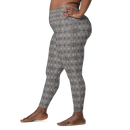 Product name: Recursia Zebrallusions Leggings With Pockets. Keywords: Athlesisure Wear, Clothing, Leggings with Pockets, Women's Clothing, Print: Zebrallusions