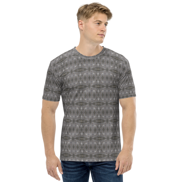Product name: Recursia Zebrallusions II Men's Crew Neck T-Shirt. Keywords: Clothing, Men's Clothing, Men's Crew Neck T-Shirt, Men's Tops, Print: Zebrallusions