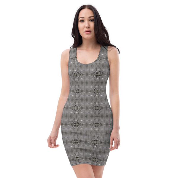 Product name: Recursia Zebrallusions II Pencil Dress. Keywords: Clothing, Pencil Dress, Women's Clothing, Print: Zebrallusions