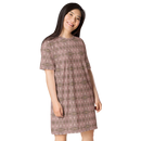 Product name: Recursia Zebrallusions T-Shirt Dress In Pink. Keywords: Clothing, T-Shirt Dress, Women's Clothing, Print: Zebrallusions